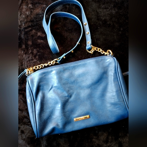 Nine West Handbags - Nine West Navy Purse With Studs. Vegan.